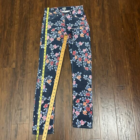 CITIZENS OF HUMANITY Mandy Jeans Floral High Rise Retro Slim Roll Up - Picture 15 of 16